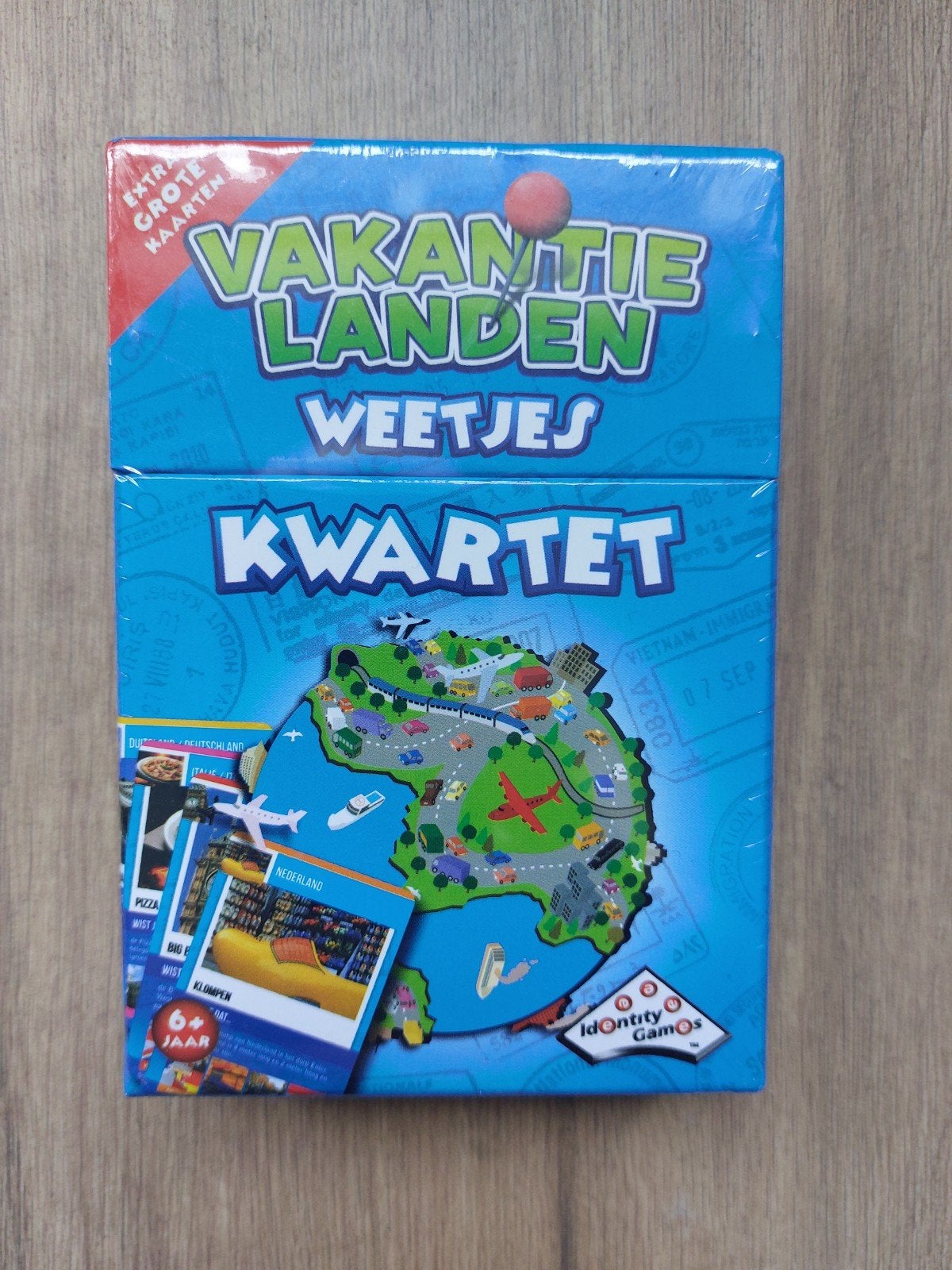Vakantielanden Weetjes Kwartet - Nieuw in verpakking, Een of twee spelers, Ophalen of Verzenden, Nieuw, Identity Games