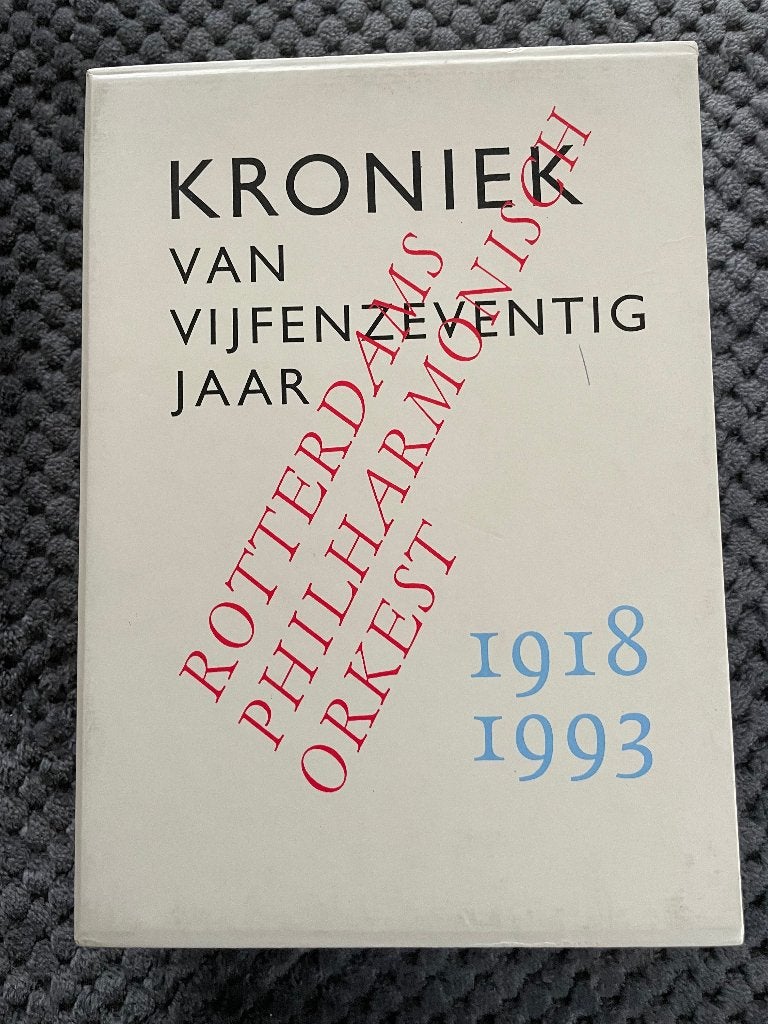 Kroniek van 75 jaar Rotterdams Philharmonisch Orkest, Ophalen of Verzenden, Zo goed als nieuw, Artiest