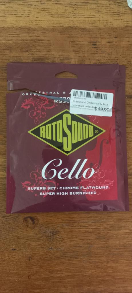 Orchestral & Jazz snaren cello, maat 4/4. ALLEEN D, G, C, Ophalen of Verzenden, Nieuw