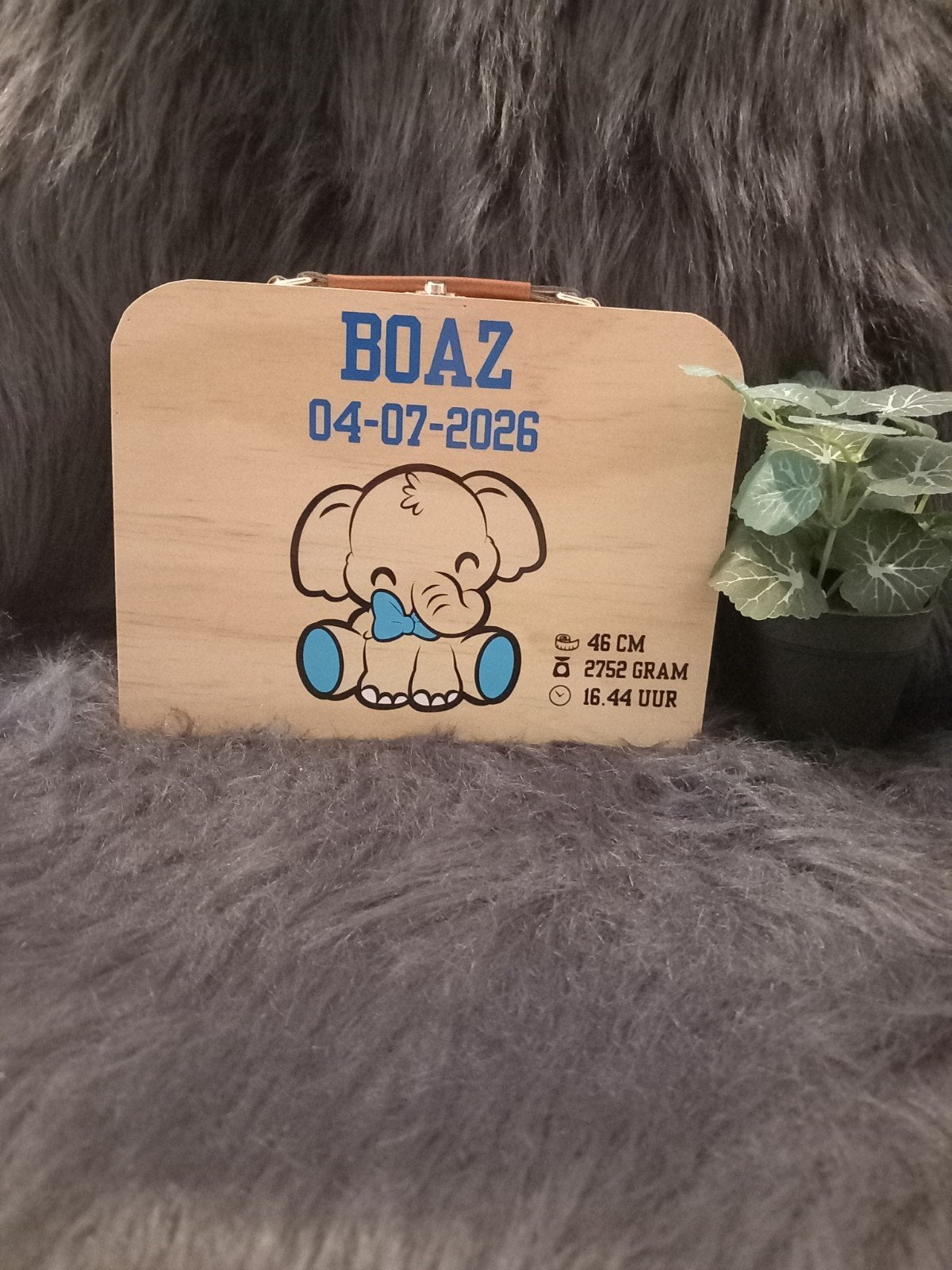 Gepersonaliseerd Geboorte Koffertje - Uniek Kraamcadeau, Ophalen of Verzenden, Nieuw, Kraamcadeau