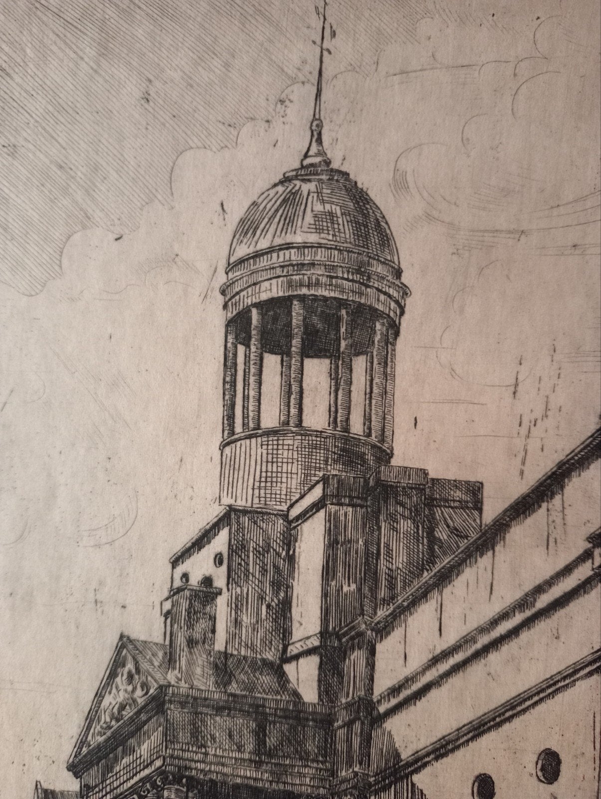 Frans de Groen Ets Kaasmarkt Rotterdam, Antiek en Kunst, Ophalen of Verzenden