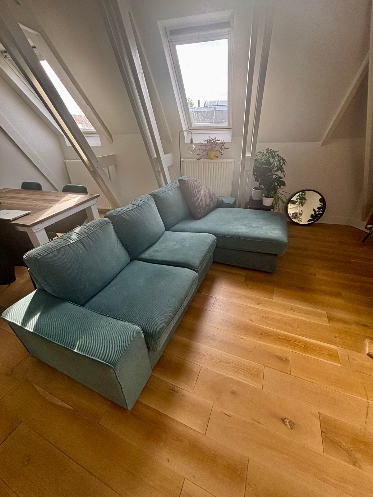 IKEA KIVIK 3-zitsbank met chaise longue, Ophalen, 250 tot 300 cm, Gebruikt, Hoekbank