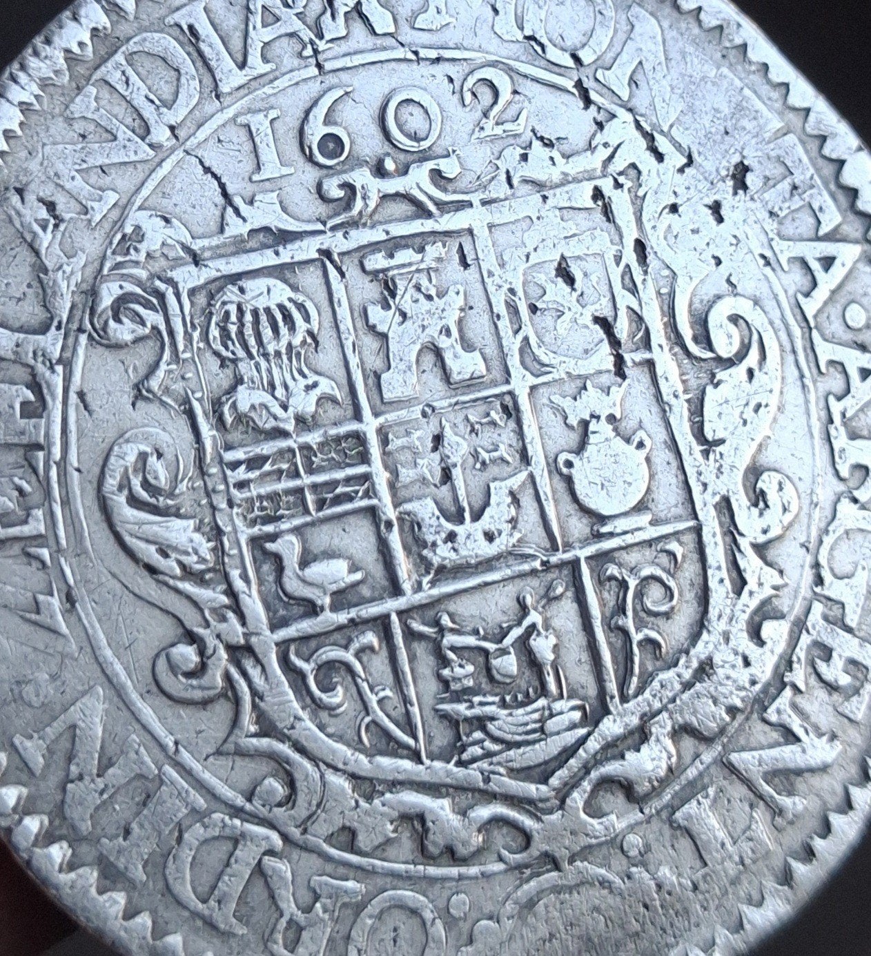 bodemvondst - Arendrijksdaalder - 1602 - Zeeland - RRR !!!, Vóór koninkrijk, Zilver, Losse munt, Overige waardes
