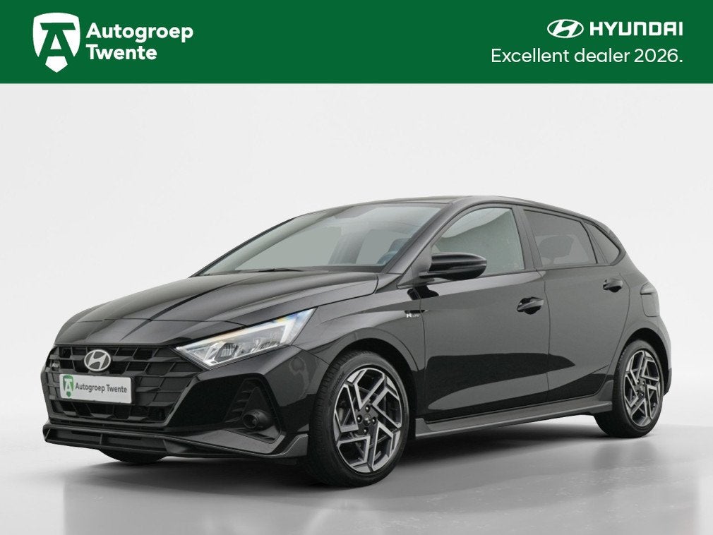 Hyundai i20 1.2 N Line | Navigatie | Private lease 429,- p.m, 12 maanden, Gebruikt, Zwart, 4 cilinders