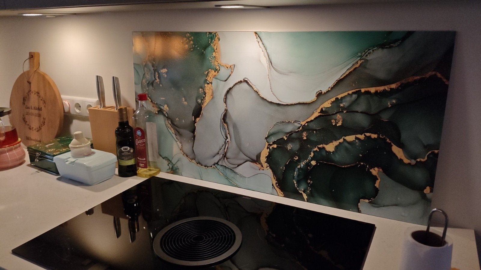 Spatscherm 100x50cm keuken, Ophalen of Verzenden, Zo goed als nieuw