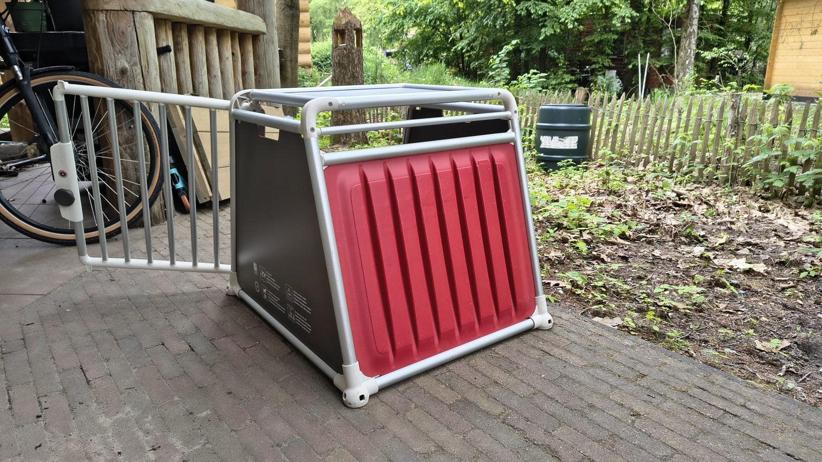 4pets honden autobench medium, Dieren en Toebehoren, Hondenhokken, Ophalen, Zo goed als nieuw, 75 tot 110 cm, 65 tot 100 cm
