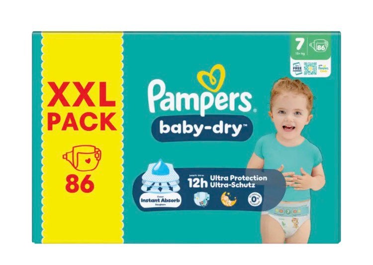 Pampers Baby dry maat 7 84 stuks, Kinderen en Baby's, Ophalen of Verzenden, Nieuw, Overige typen