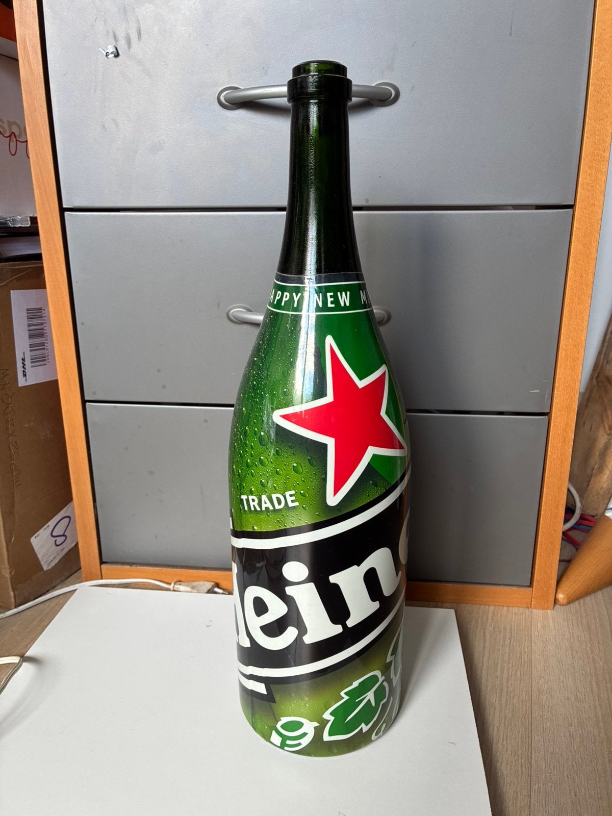 Heineken fles 3 liter (speciale millennium uitgave 2000), Ophalen of Verzenden, Zo goed als nieuw, Flesje(s), Heineken
