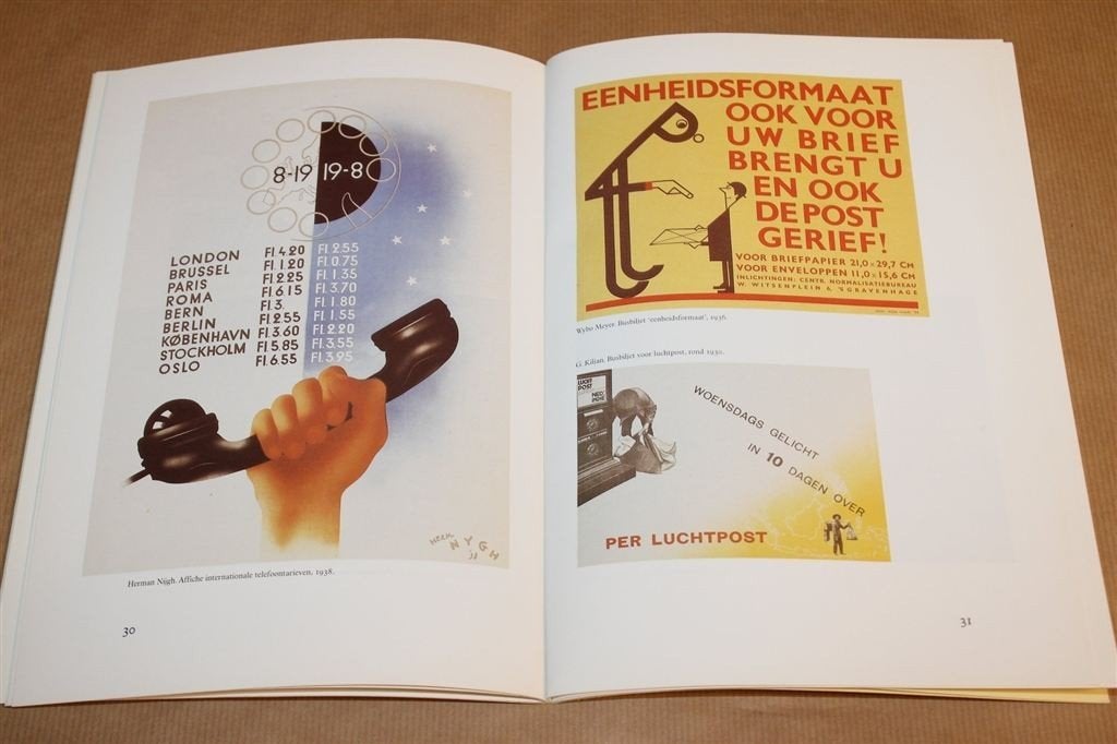 Drukwerk voor PTT — Interbellum Typografie, Ophalen of Verzenden, Gelezen