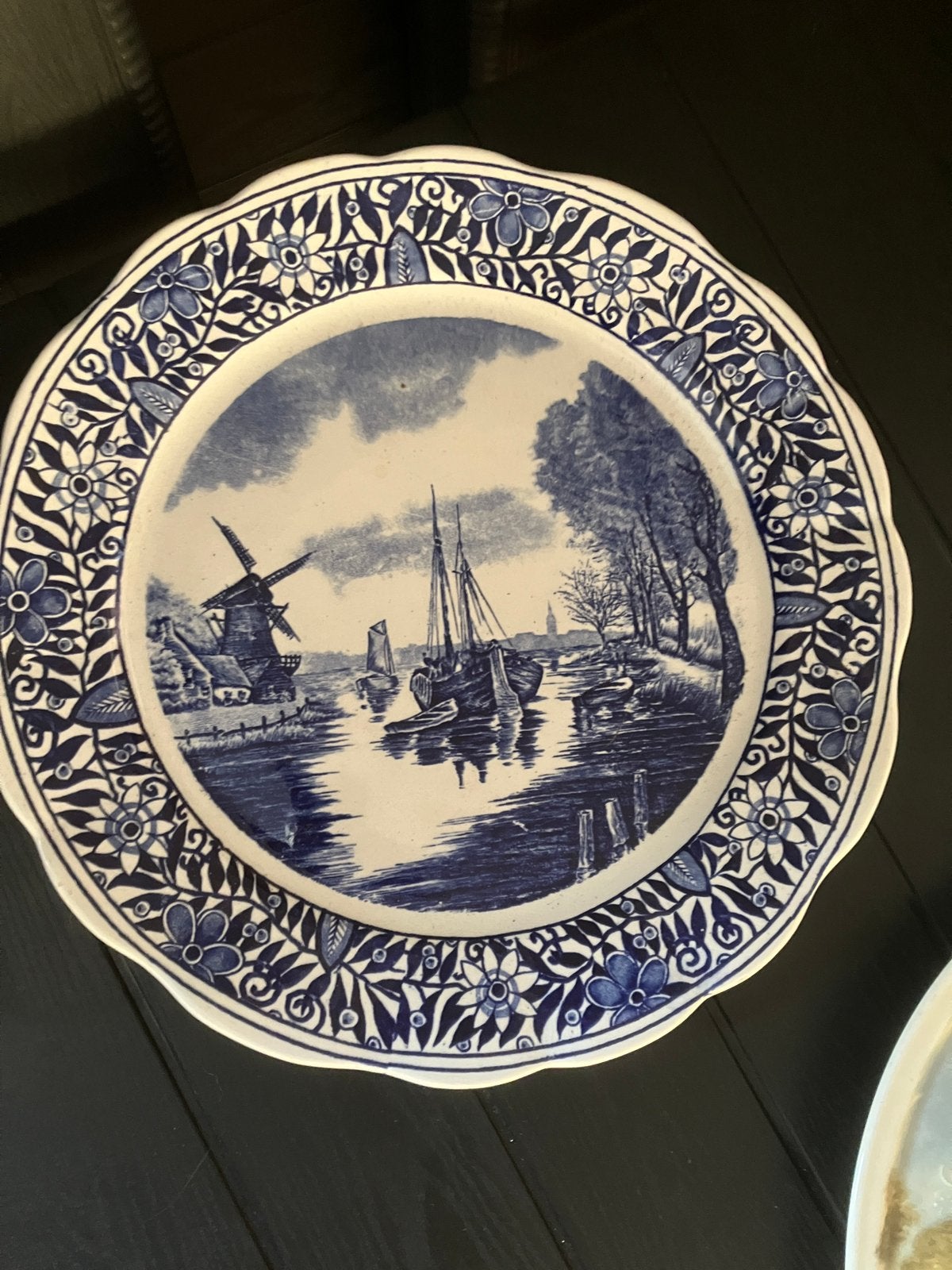 Delfs blauw bord, Ophalen of Verzenden