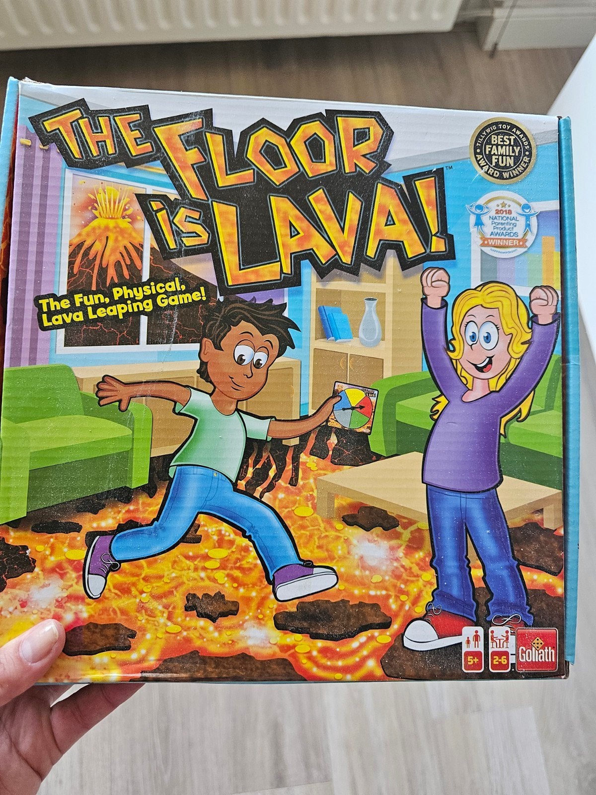 The Floor is Lava/ De vloer is lava-spel!, Vijf spelers of meer, Ophalen of Verzenden, Zo goed als nieuw, Goliath