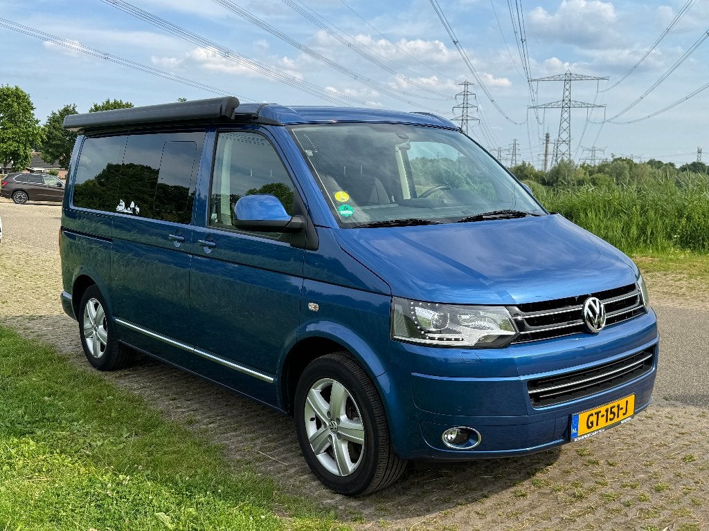Volkswagen California T5 Comfortline 2.0 TDI 132KW DSG 2013, Euro 5, Stof, 241 €/maand, Blauw