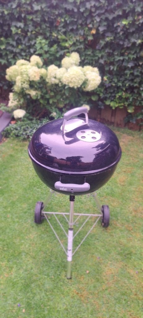 Weber Compact Kettle BBQ met brikettenstarter, Ophalen, Gebruikt, WEBER BBQ, Met accessoires