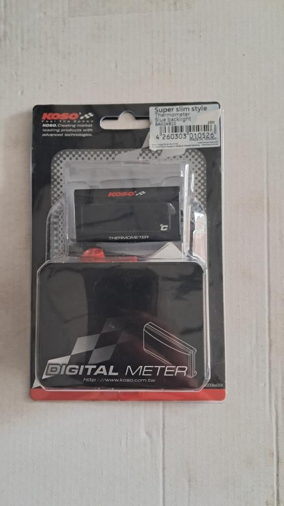 Koso Super Slim Digitale Thermometer - Watergekoeld, Ophalen of Verzenden, Zo goed als nieuw, Overige typen, Overige merken