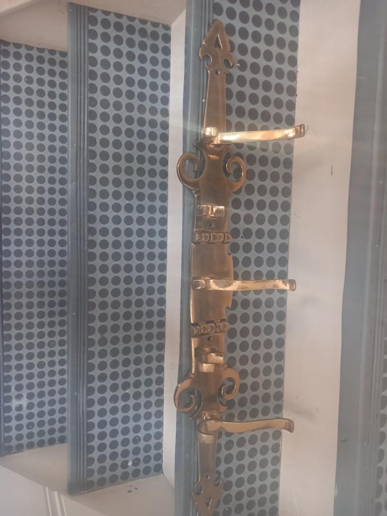 Koperen wand kapstok, Ophalen of Verzenden, Metaal, Wandkapstok, Minder dan 100 cm