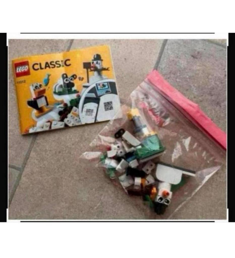 Lego Classic 11012 Creatieve Witte Bouwstenen met instructie, Ophalen of Verzenden, Gebruikt