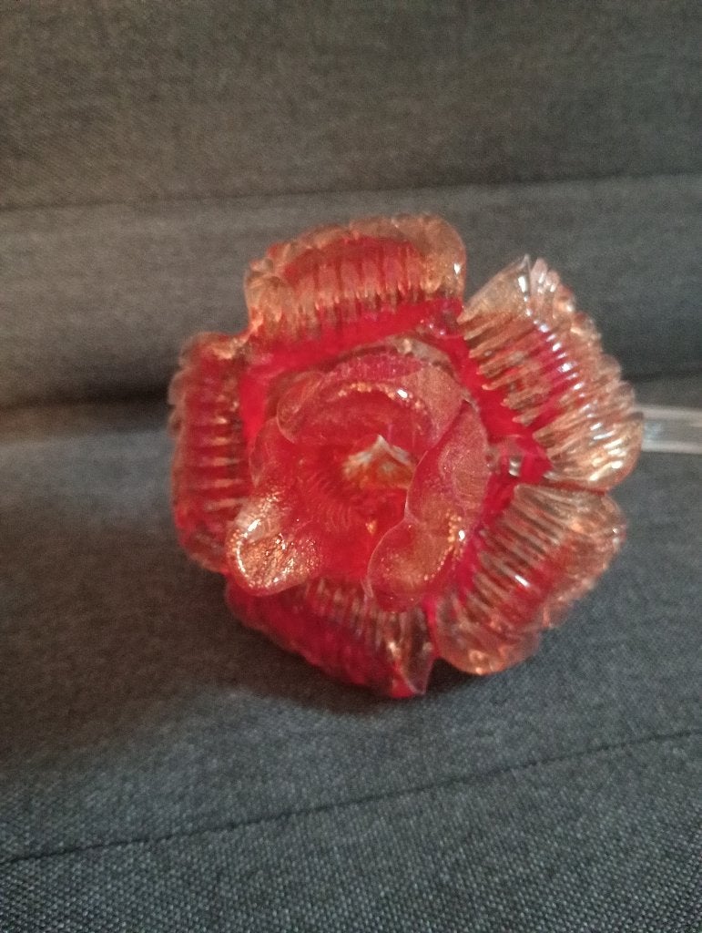 Te koop , Murano kroonluchter, Huis en Inrichting, Lampen | Kroonluchters, Zo goed als nieuw, Glas, Ophalen