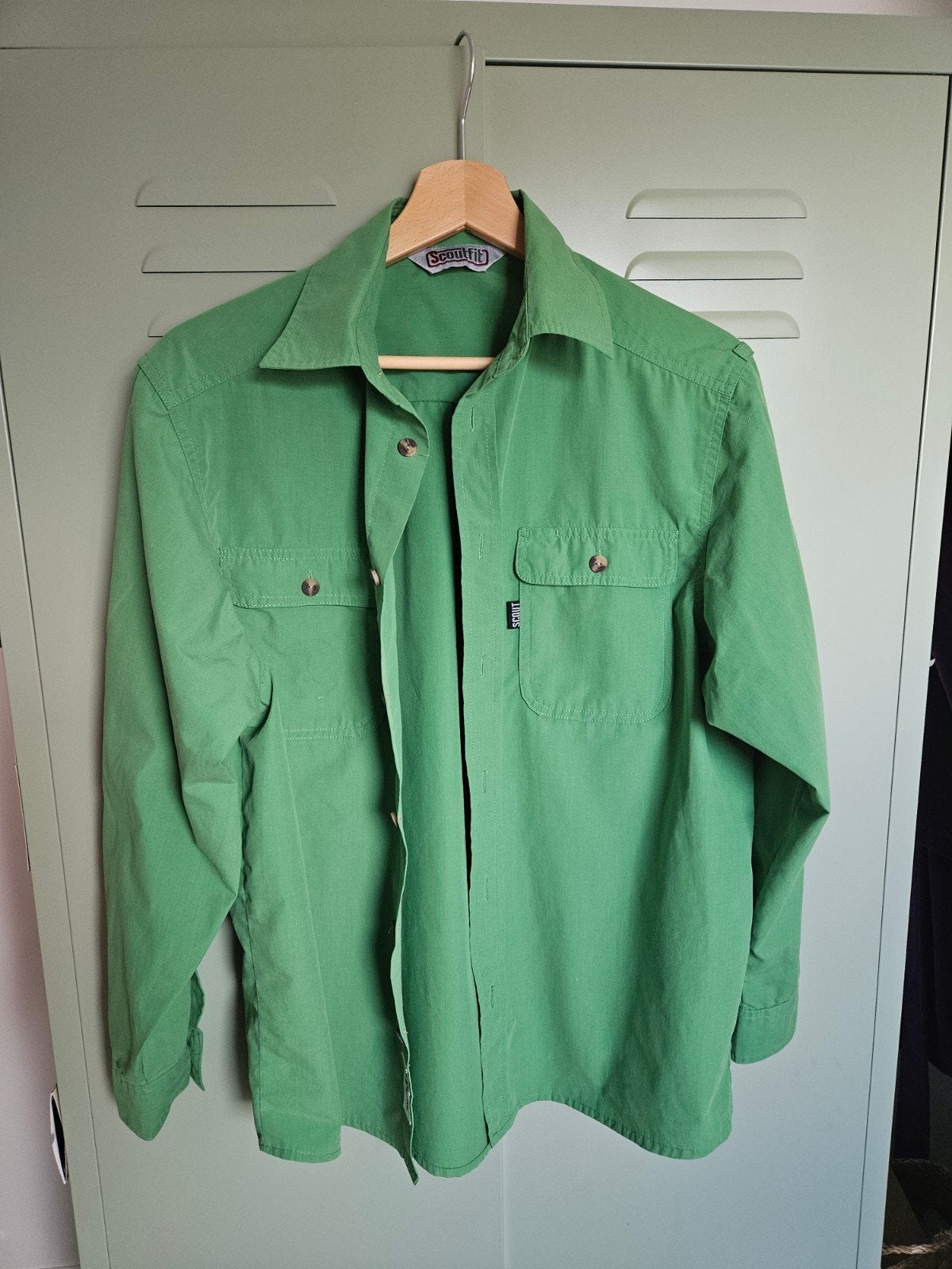 Scouting blouse - Maat 164 - Groen, Verzamelen, Ophalen of Verzenden, Kleding