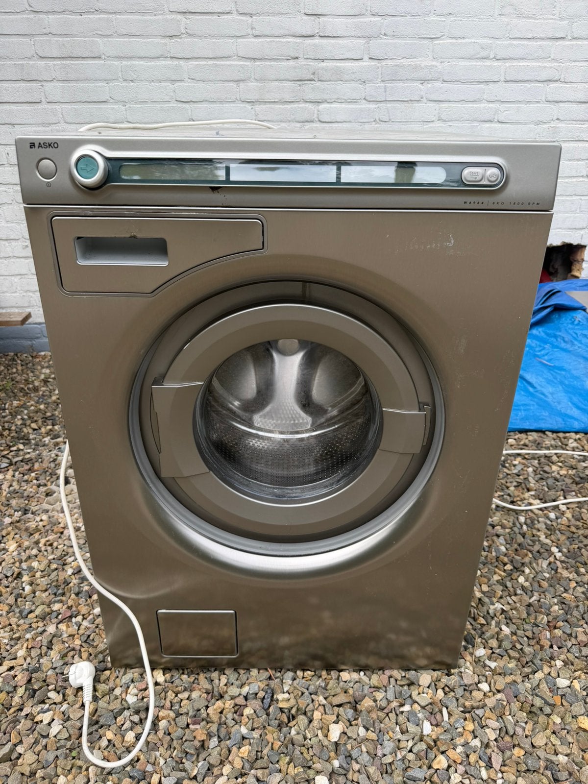 Asko RVS w6984 - 8kg, Witgoed en Apparatuur, Gebruikt, Handwasprogramma, 8 tot 10 kg, Ophalen of Verzenden