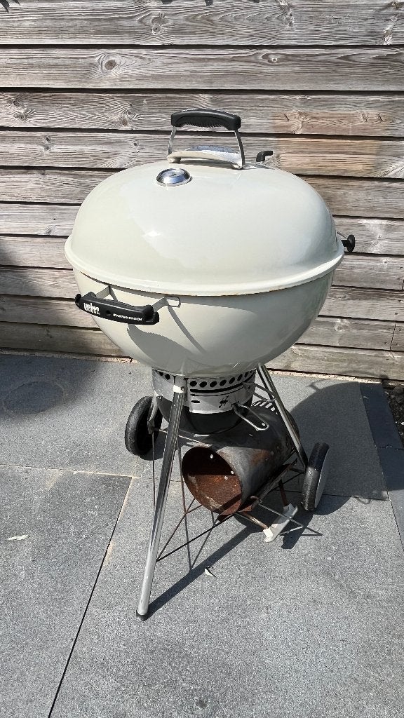 Weber BBQ Master-Touch GBS 57 cm Ivory (Groot model!), Tuin en Terras, Ophalen, Gebruikt, Weber, Met accessoires