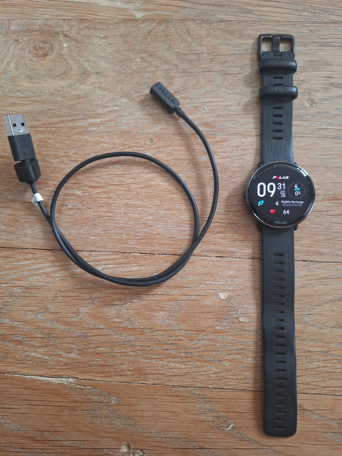 Polar Ignite 3 Titanium – multisport horloge maat S/L, Zwart, Slaap, Ophalen of Verzenden, Zo goed als nieuw