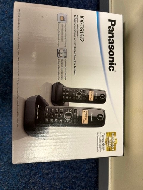 Panasonic KX-TG1612 Draadloze Telefoon - Nieuw in Doos, Ophalen of Verzenden, Nieuw, 2 handsets
