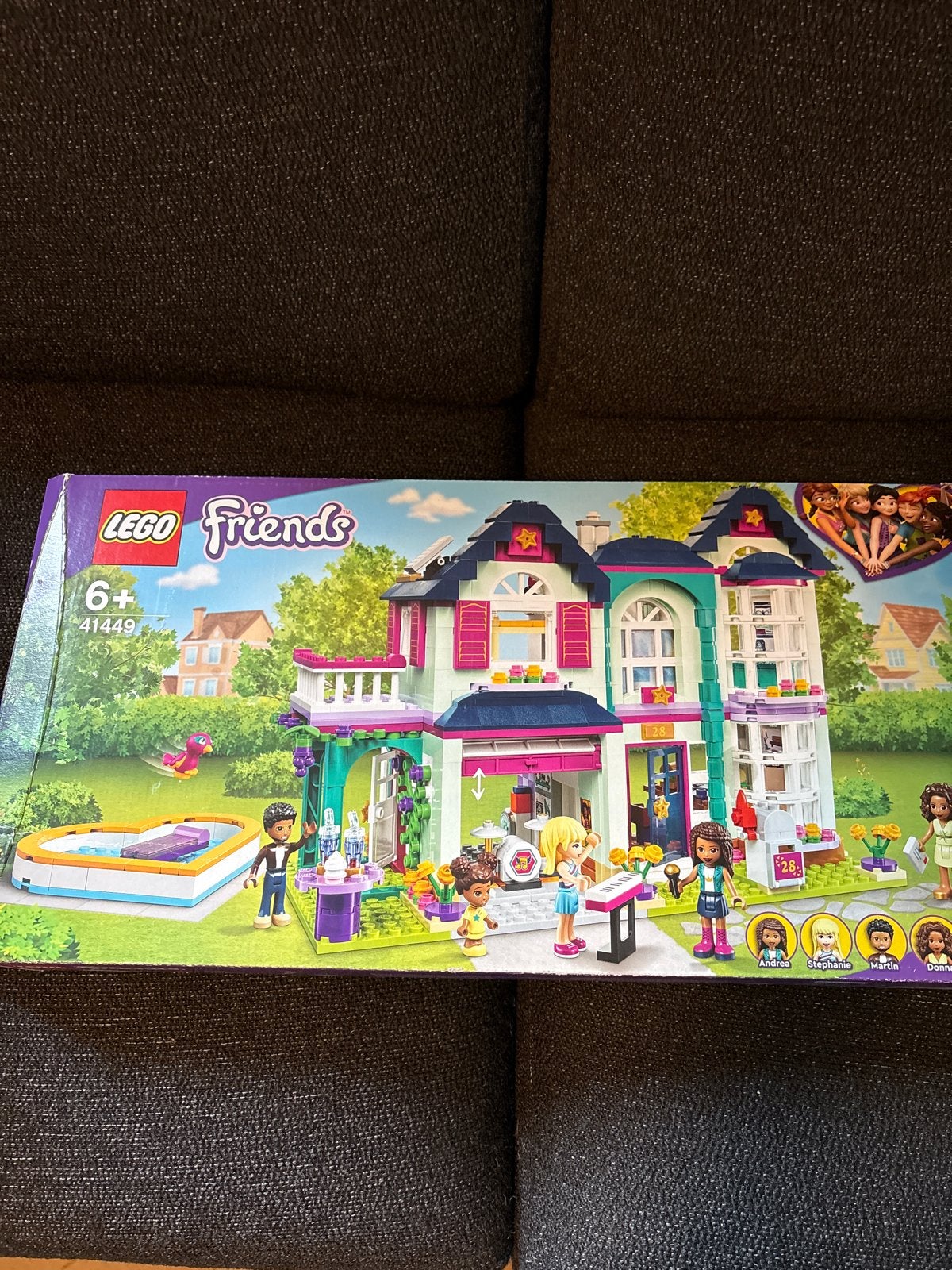 Lego Friends 41449 Andrea's Familiehuis doos en handleiding, Lego, Friends, Ophalen of Verzenden, Zo goed als nieuw