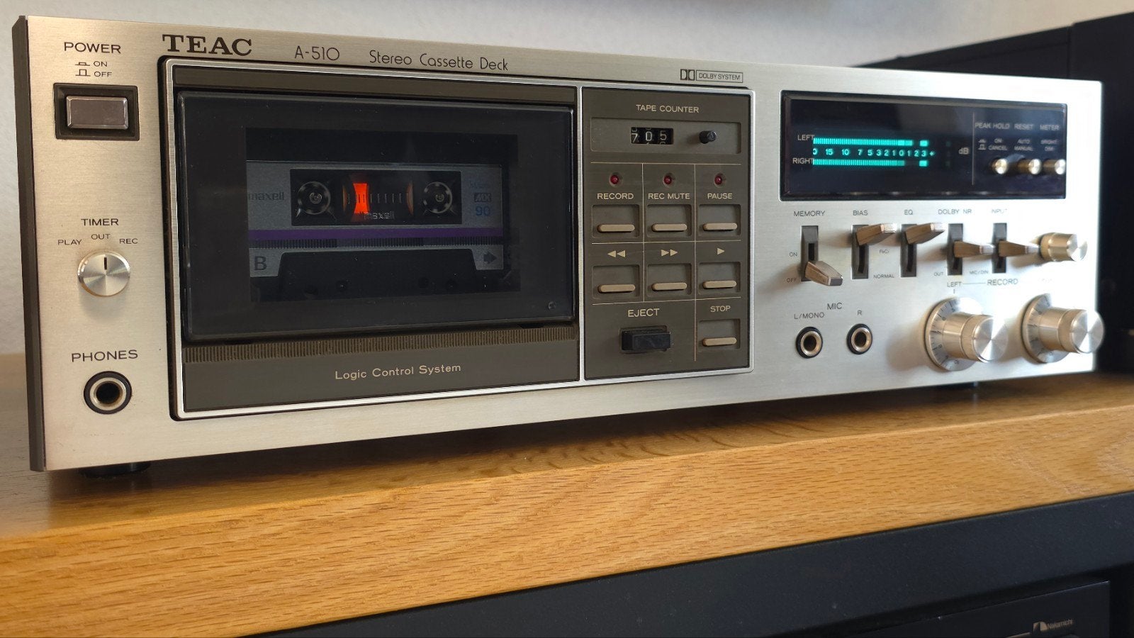 TEAC A-510, serviced, Ophalen of Verzenden, Enkel, Overige merken, Tiptoetsen