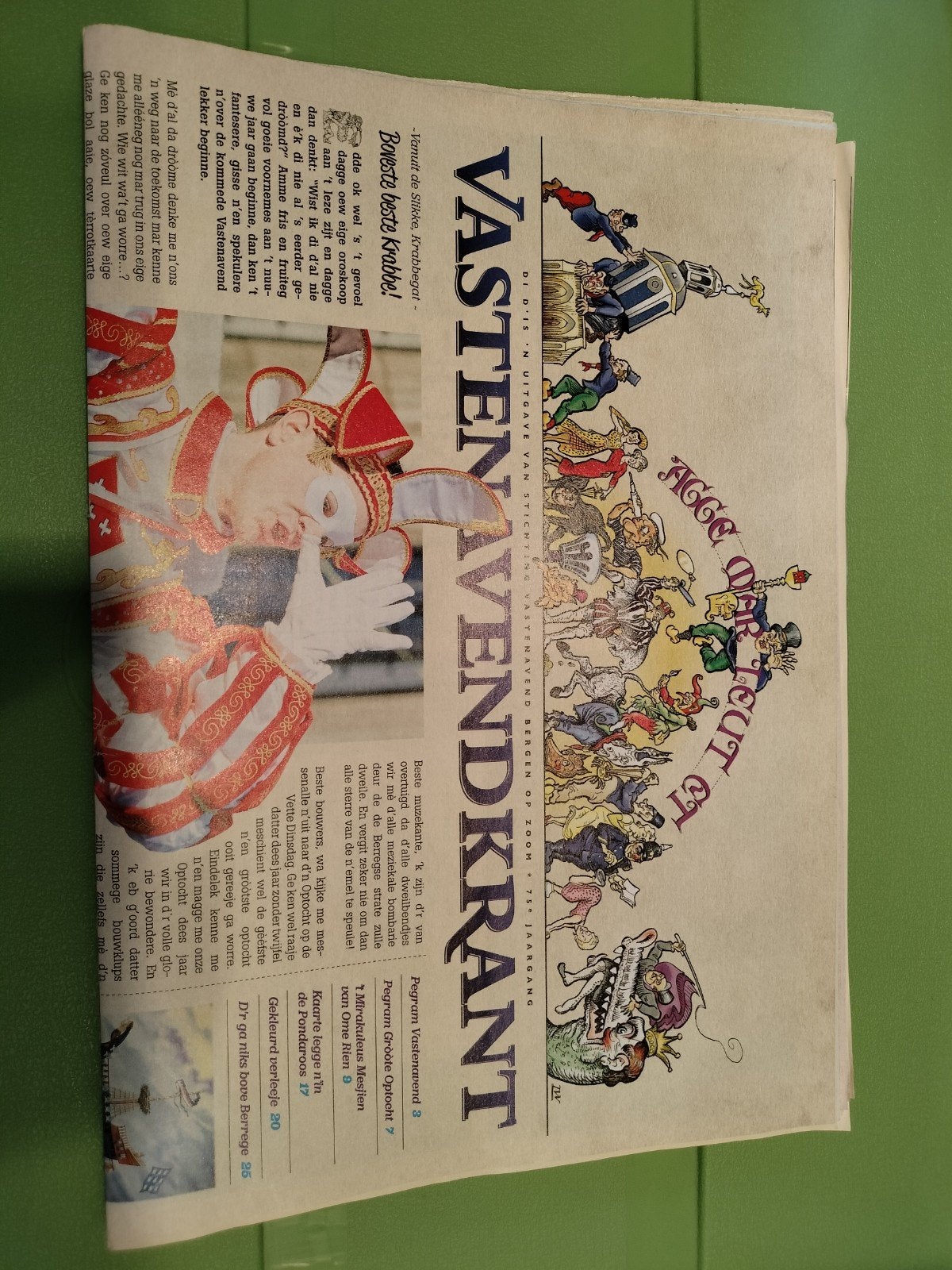 Vastenavendkrant 2023 - Bergen op Zoom, Boeken, Tijdschriften en Kranten, Ophalen, Gelezen, Krant