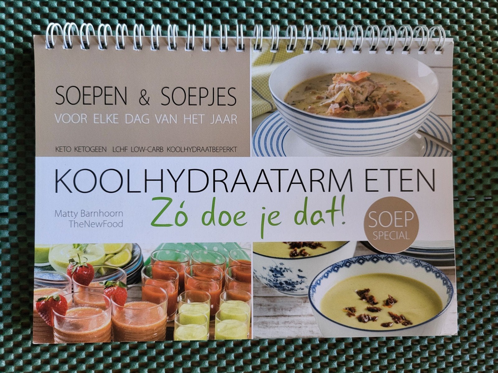 soep special,  koolhydraatarm eten,  matty barnhoorn, Ophalen of Verzenden, Zo goed als nieuw