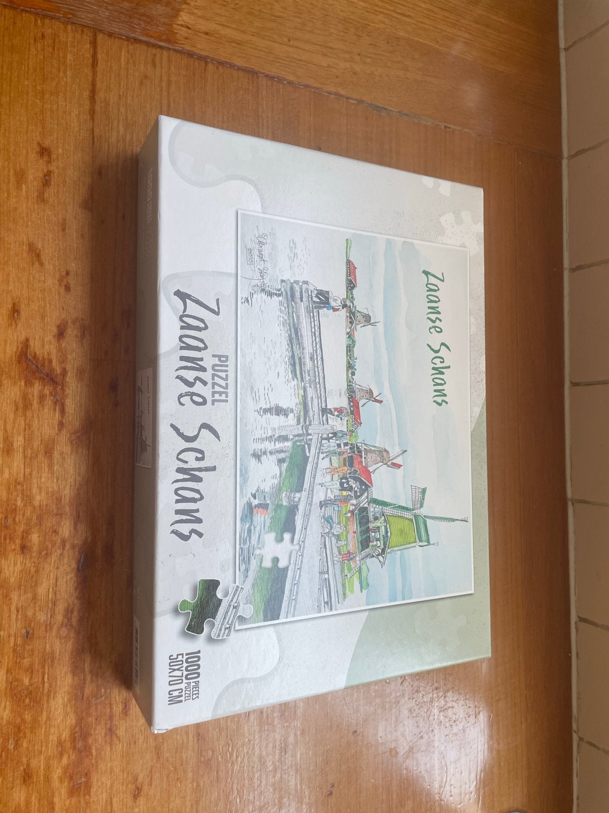 Zaanse Schans Puzzel 1000 Stukjes - Nieuw in Doos, Ophalen of Verzenden, 500 t/m 1500 stukjes, Nieuw, Legpuzzel