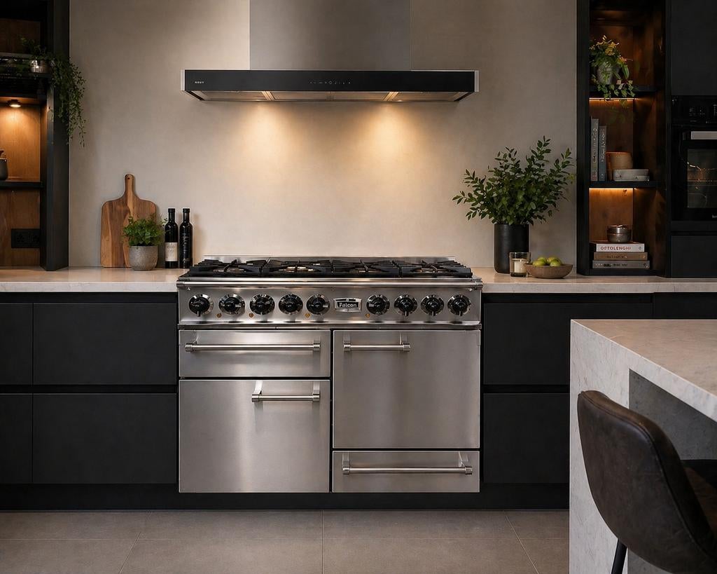 Falcon continental deluxe Gasfornuis  Zo goed als nieuw, 60 cm of meer, Ophalen of Verzenden, Zo goed als nieuw, Gas