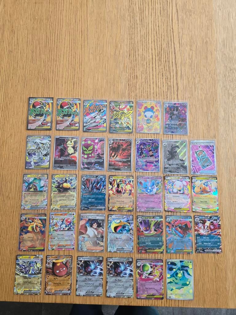 Pokémon kaarten -set asc eng. EX, Full Art, Ophalen of Verzenden, Gebruikt, Meerdere kaarten, Foil