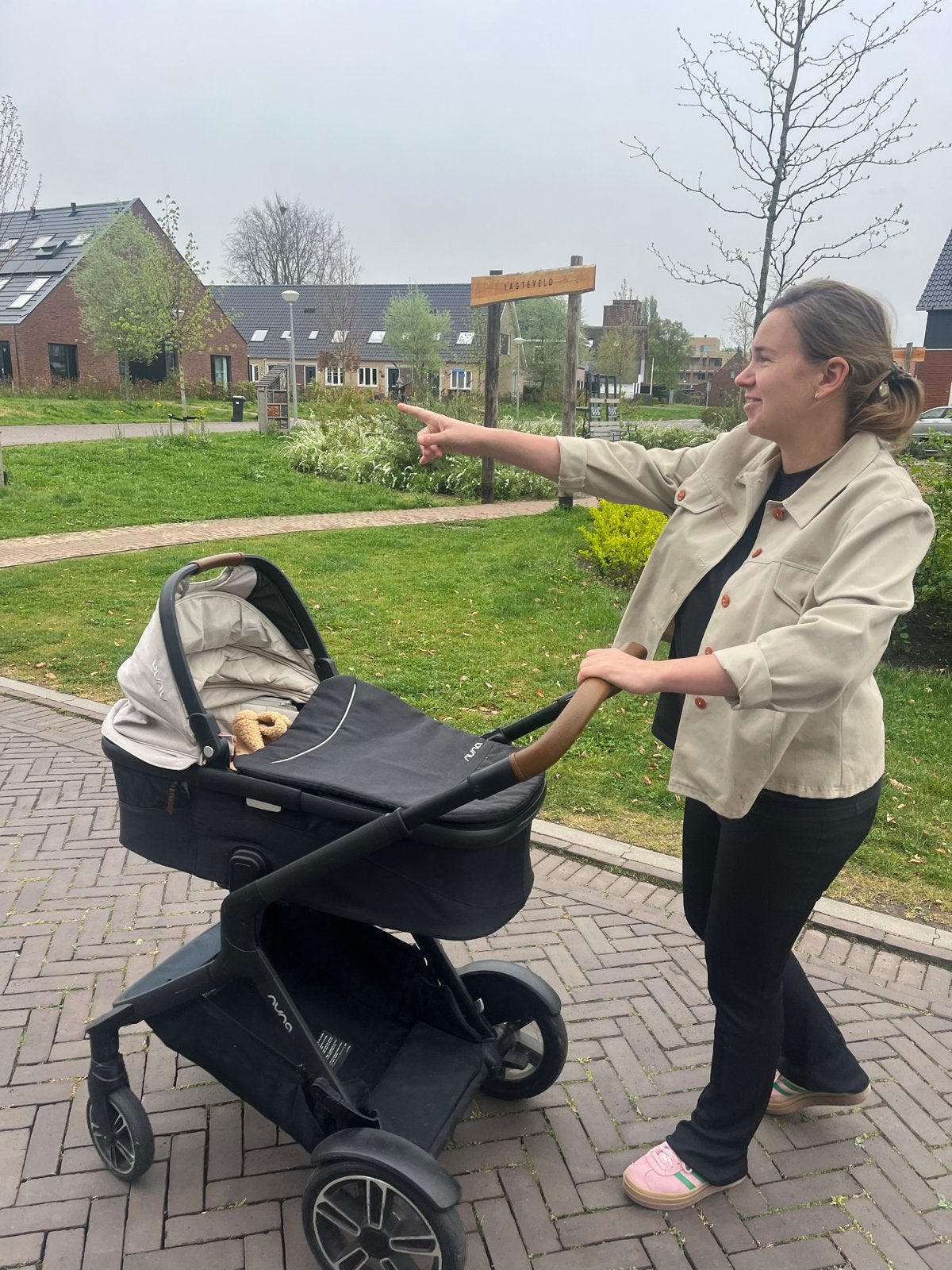 Nuna kinderwagen met reiswieg, Gebruikt, Met reiswieg, Ophalen, Kinderwagen