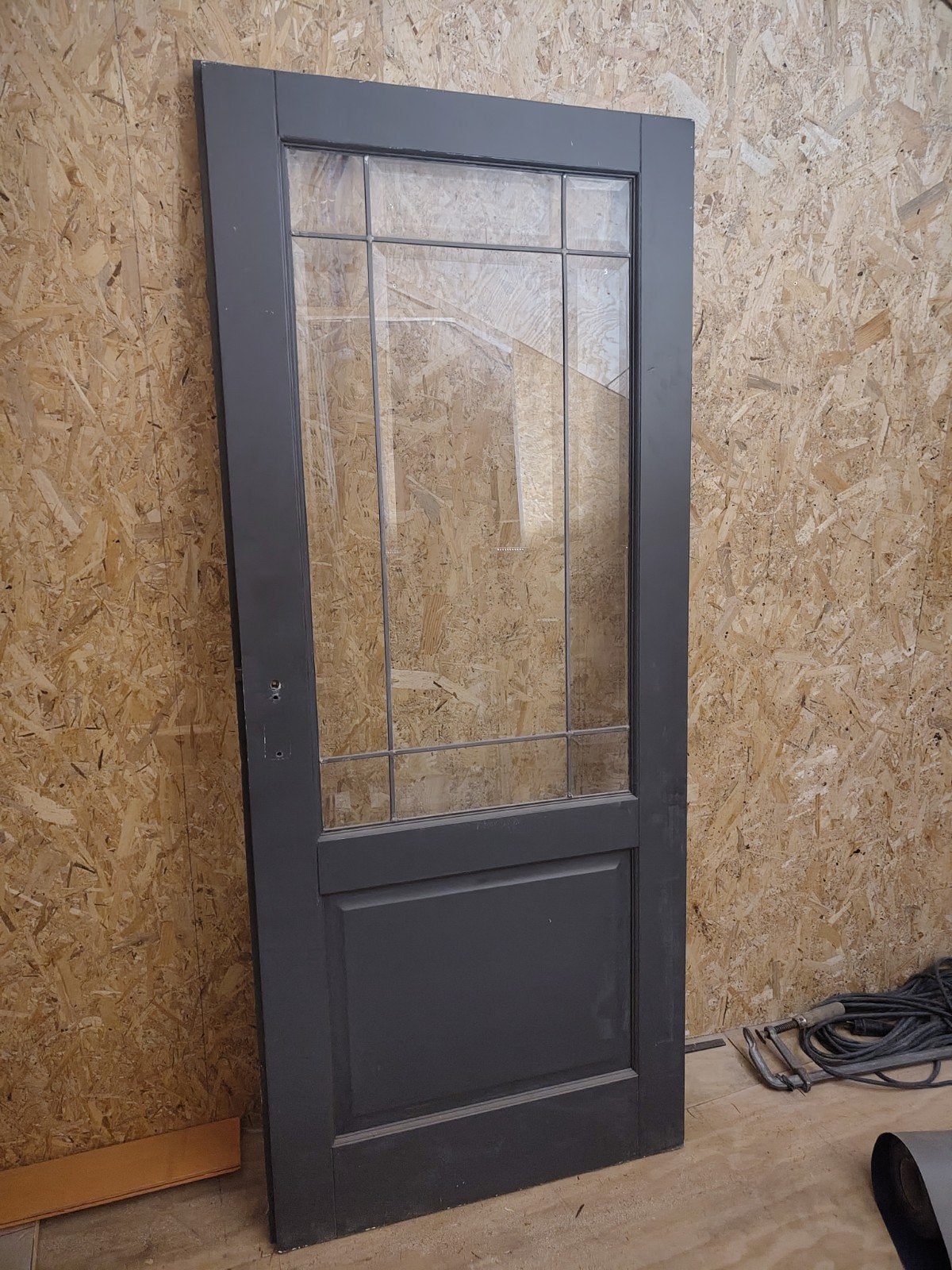 Binnendeur met glas in lood, 850 x 1115mm, Ophalen, Gebruikt, 80 tot 100 cm, Binnendeur