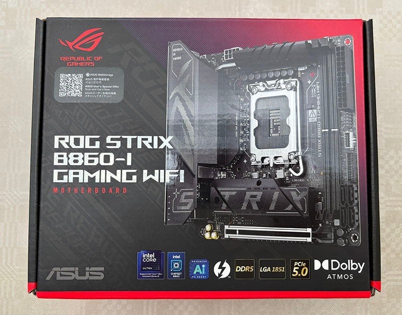 ASUS ROG Strix B860-I GAMING WIFI mini-itx, Gebruikt, Ophalen of Verzenden, Mini-ITX, DDR5