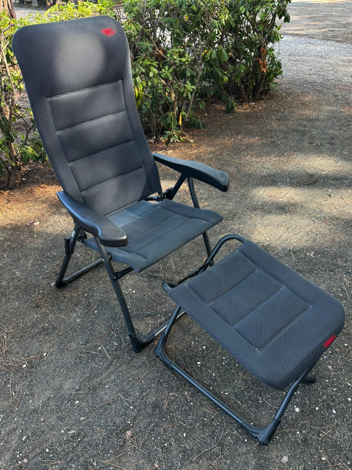 Crespo AP-215 Air de luxe met voetenbank (2x), Ophalen, Zo goed als nieuw, Campingstoel