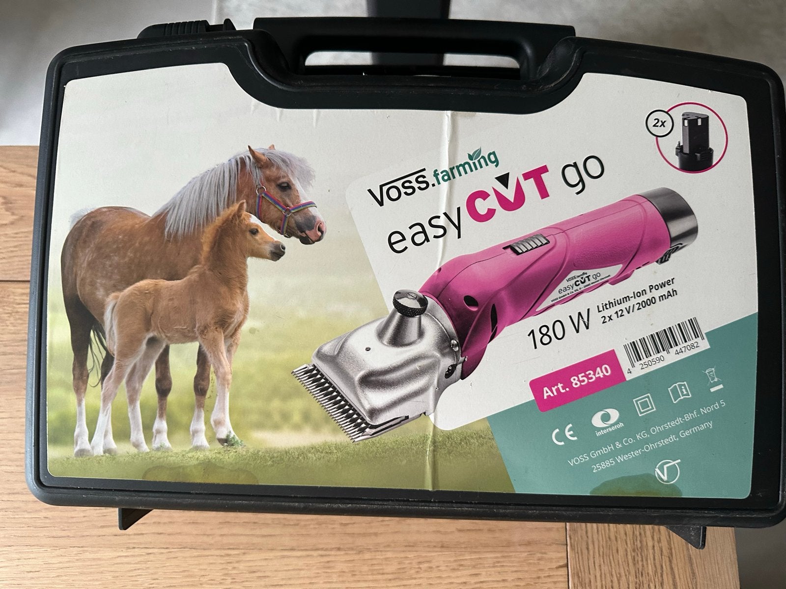 Voss Farming easy cut scheermachine paard accu / draadloos, Dieren en Toebehoren, Ophalen of Verzenden, Gebruikt