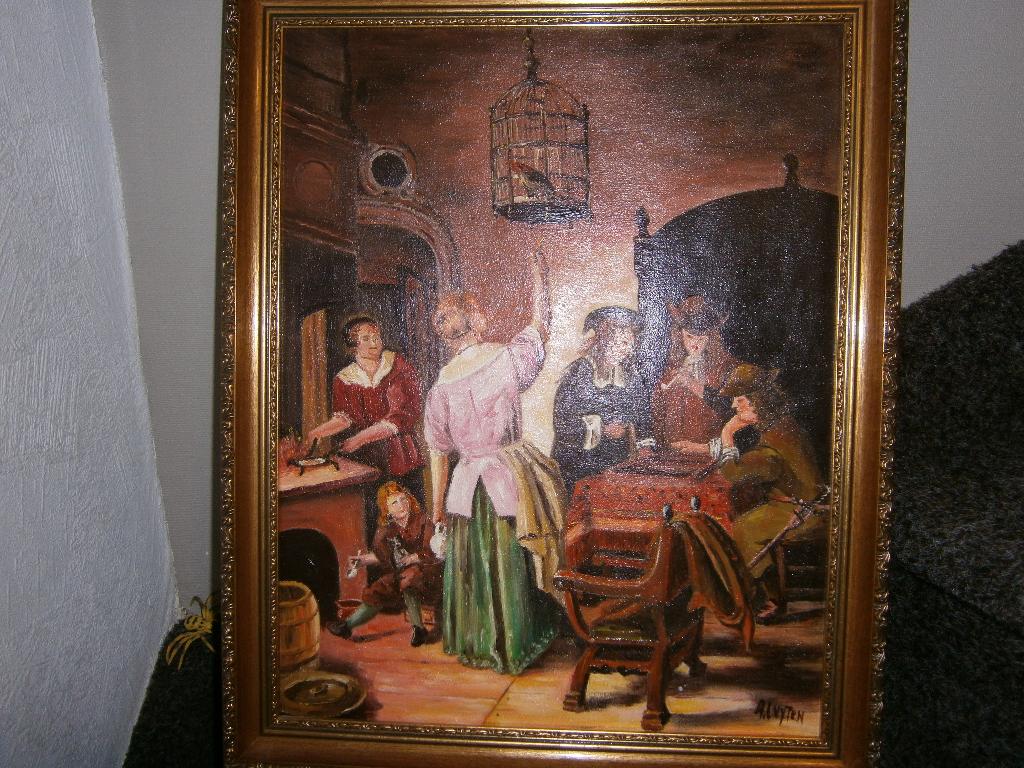 olie verf schilderij, Ophalen