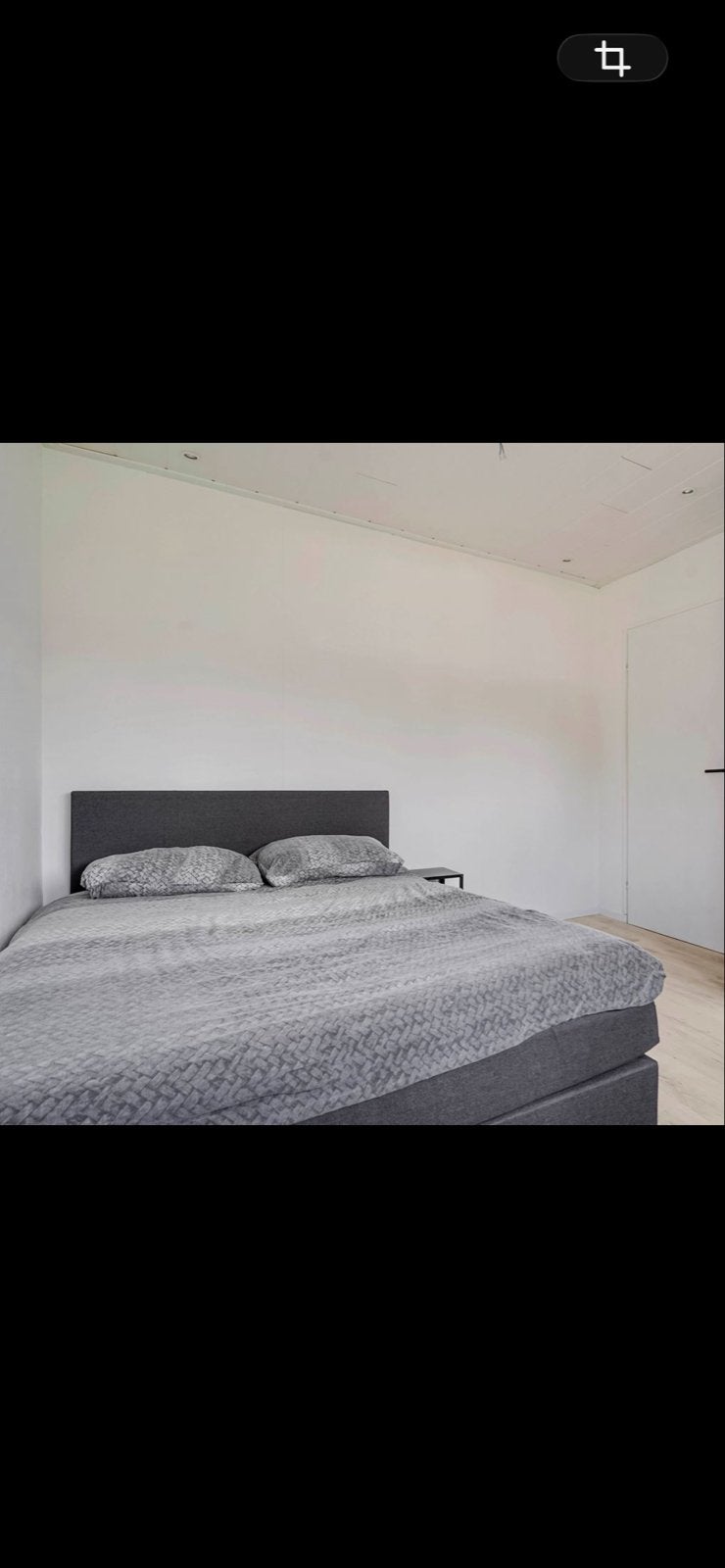 Boxspring 140x200 cm - Grijs, Ophalen, Gebruikt, 140 cm, Twijfelaar