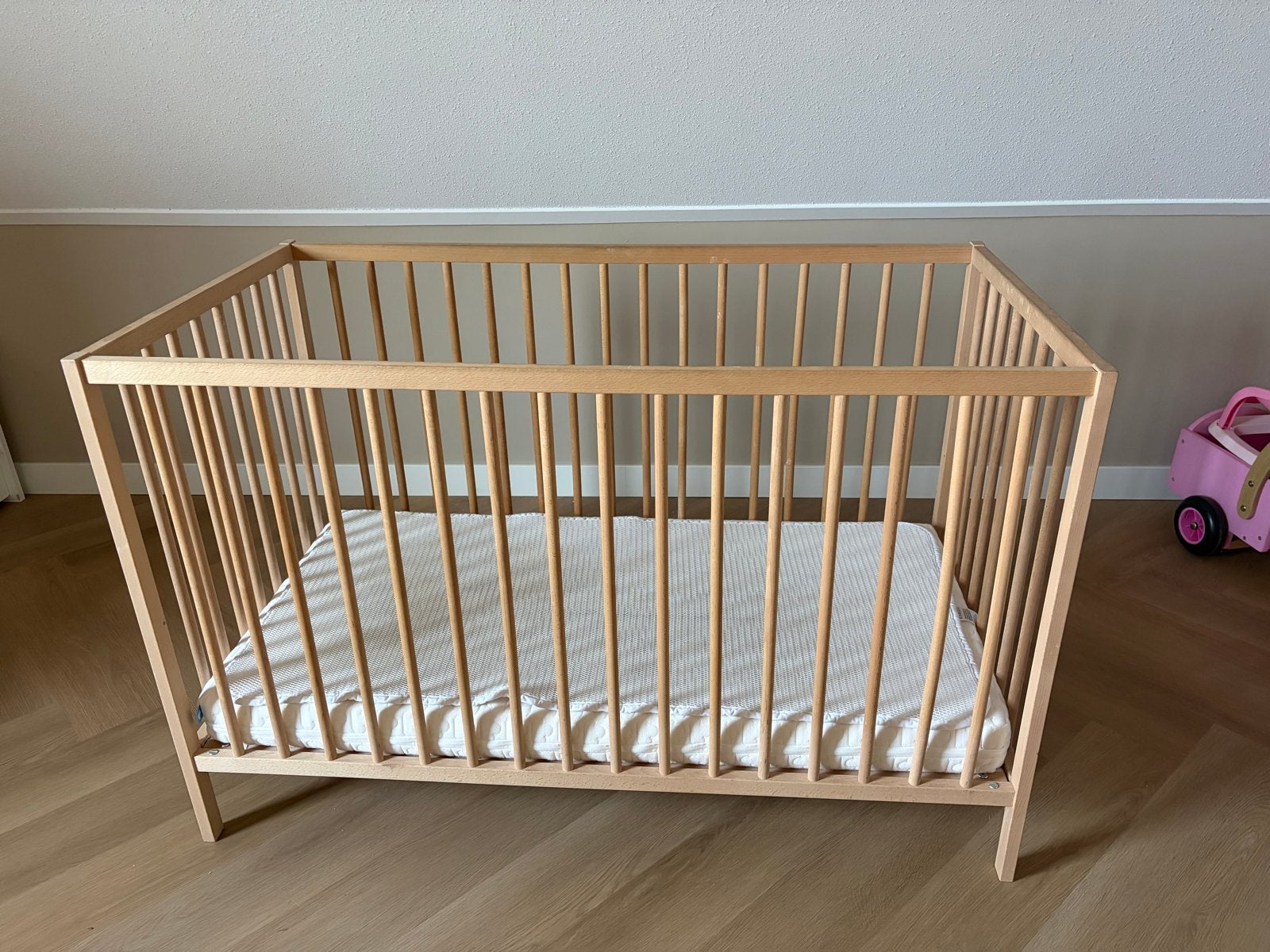 Ledikant met Aerosleep matras, Ophalen, Zo goed als nieuw, Ledikant