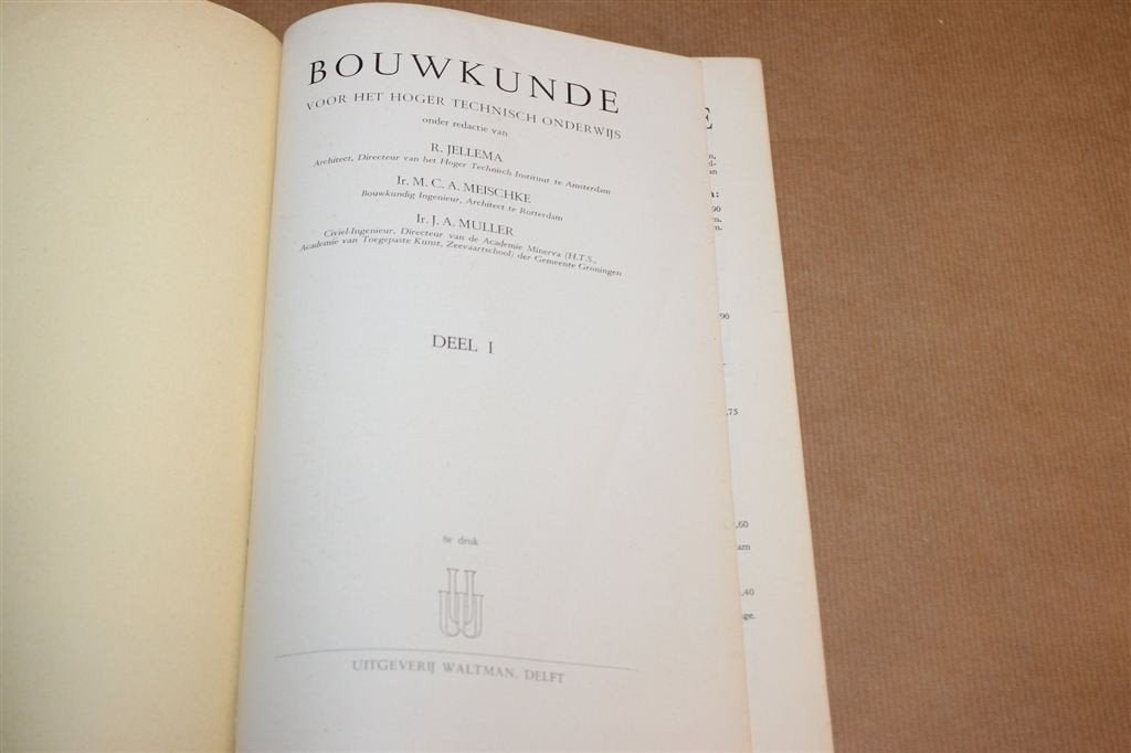 Bouwkunde HTO I — Bouwkundigen & Weg, Waterbouwkundigen 1960, Boeken, Ophalen of Verzenden, Gelezen, Bouwkunde