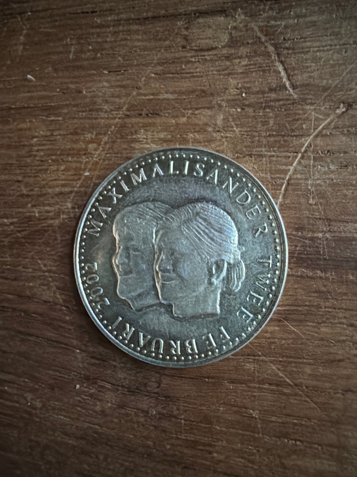 Huwelijksmunt Willem-Alexander en Máxima 2002 - zilver, Koningin Beatrix, Geboorte of Huwelijk, Losse munt, Overige waardes