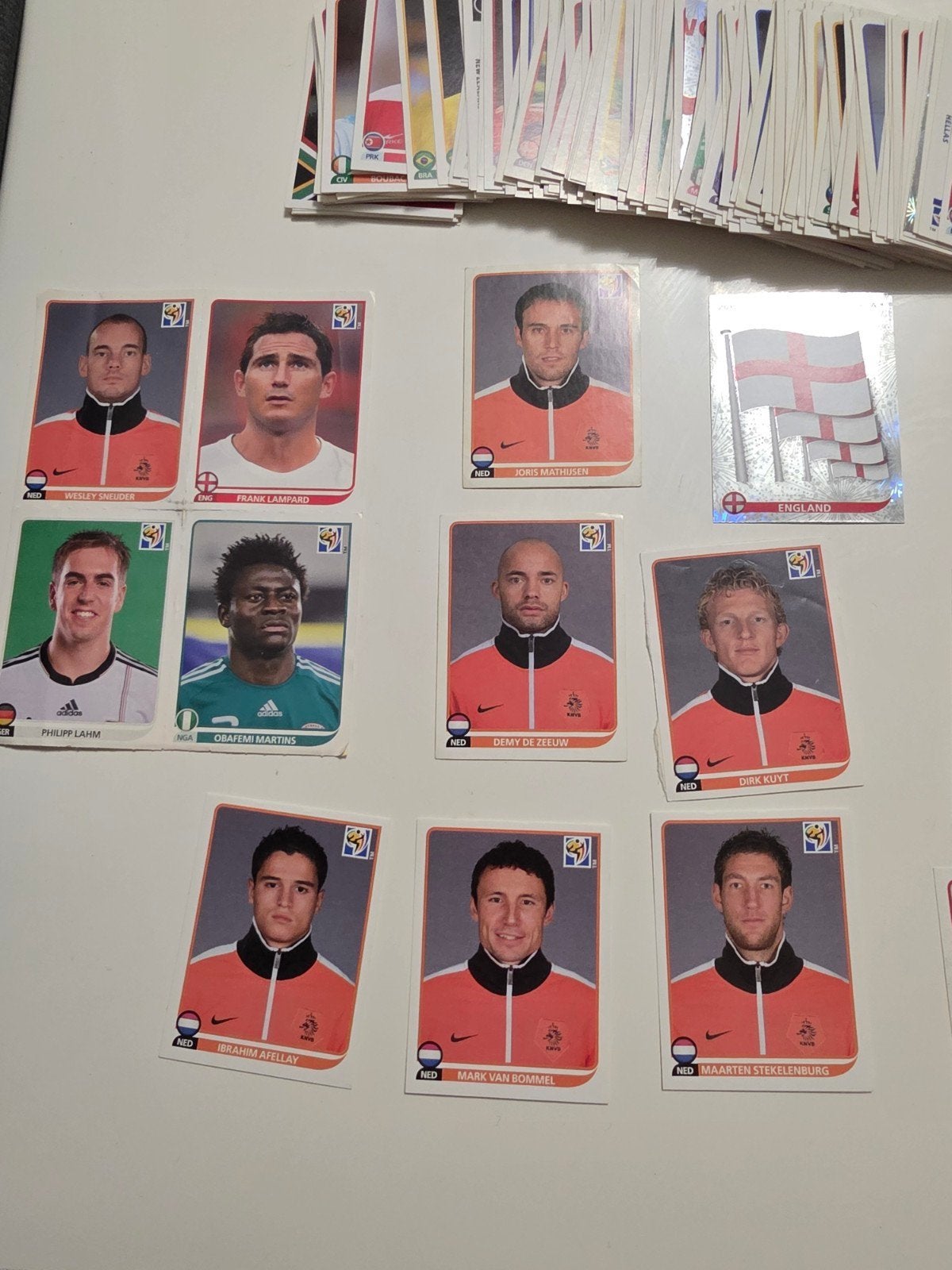 Panini WK 2010 stickers - Grote collectie, Ophalen of Verzenden, Gebruikt, Overige sporten, Poster, Plaatje of Sticker