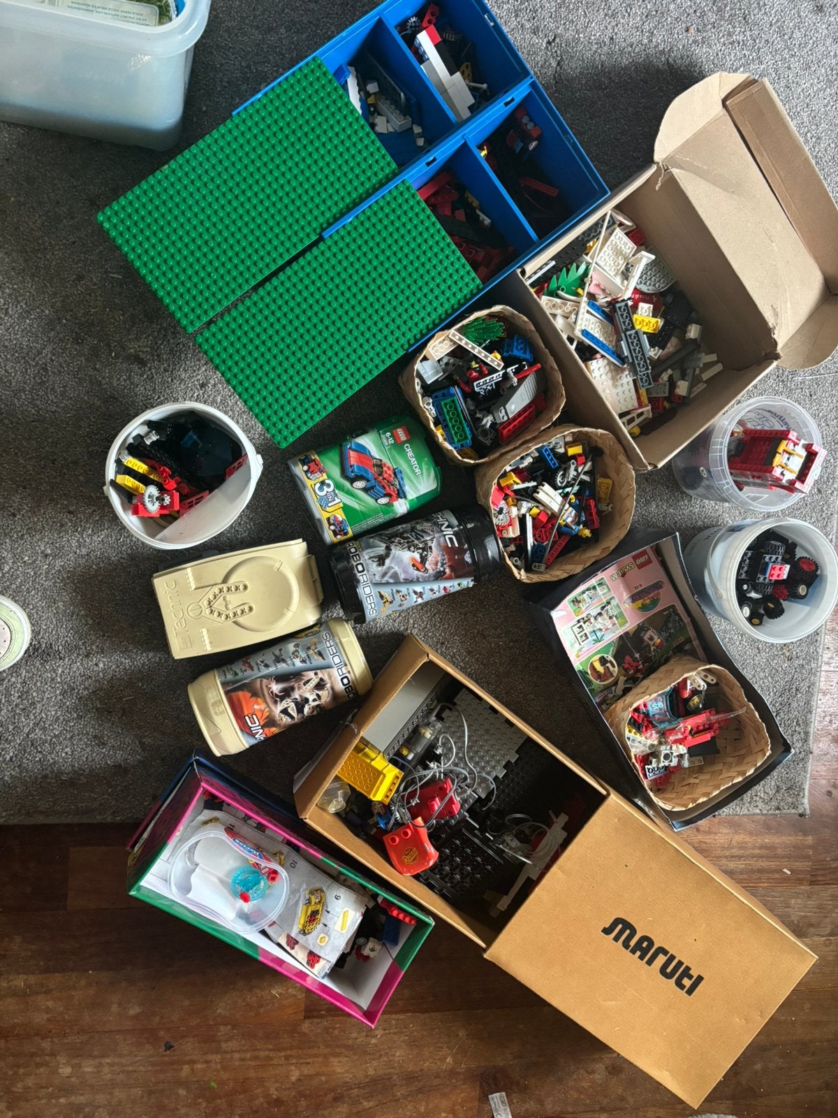 Verhuis doos vol met lego, Ophalen of Verzenden