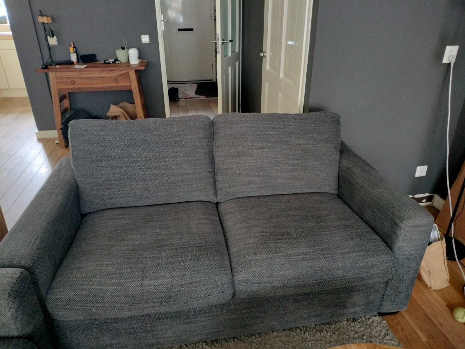 2 zits en 2 1/2 zits bank ., Ophalen, Gebruikt, 75 tot 100 cm, 150 tot 200 cm