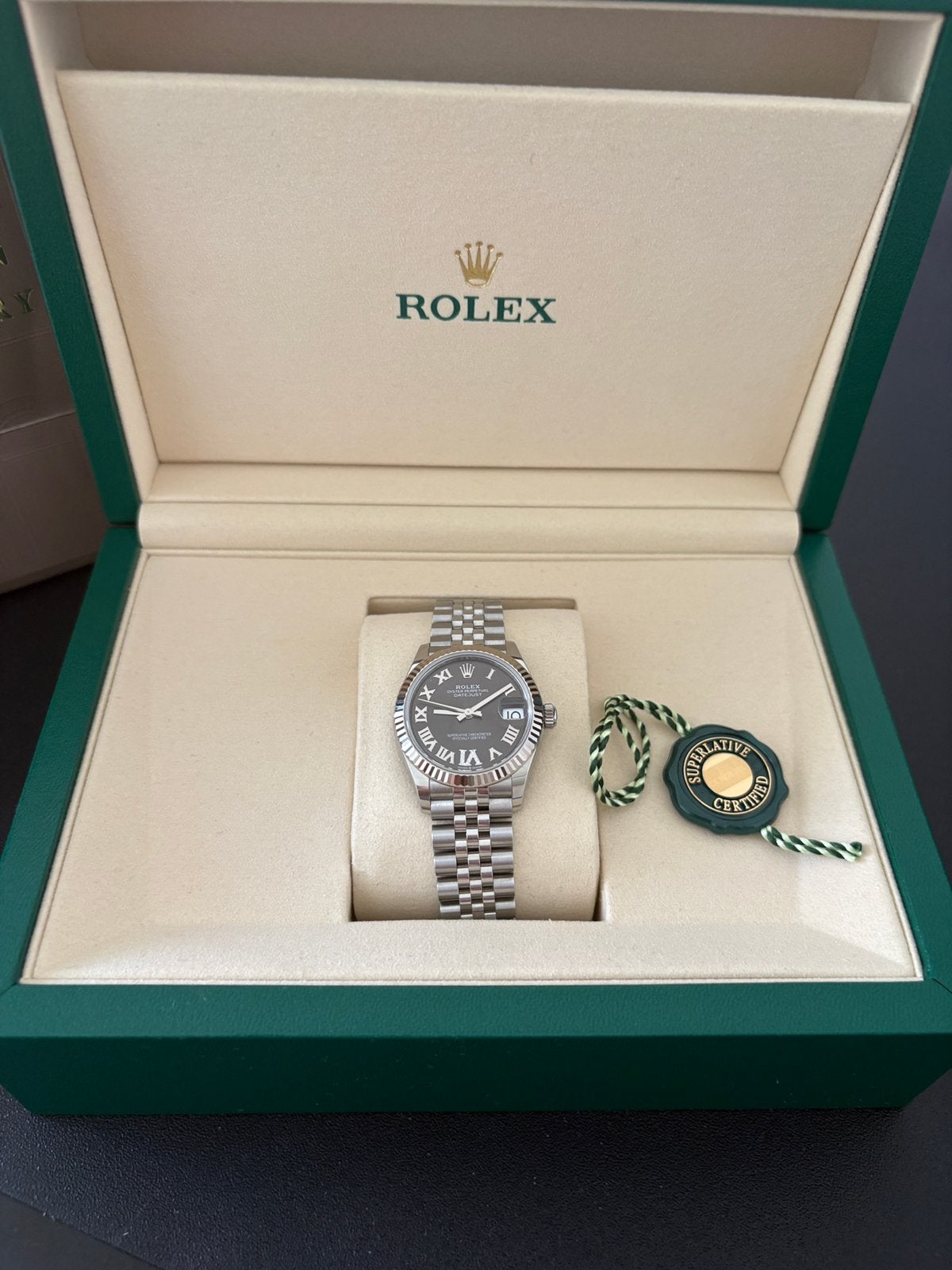 Rolex Datejust Oyster, 31 mm, Oystersteel en witgoud 278274, Ophalen, Rolex, Polshorloge, Nieuw