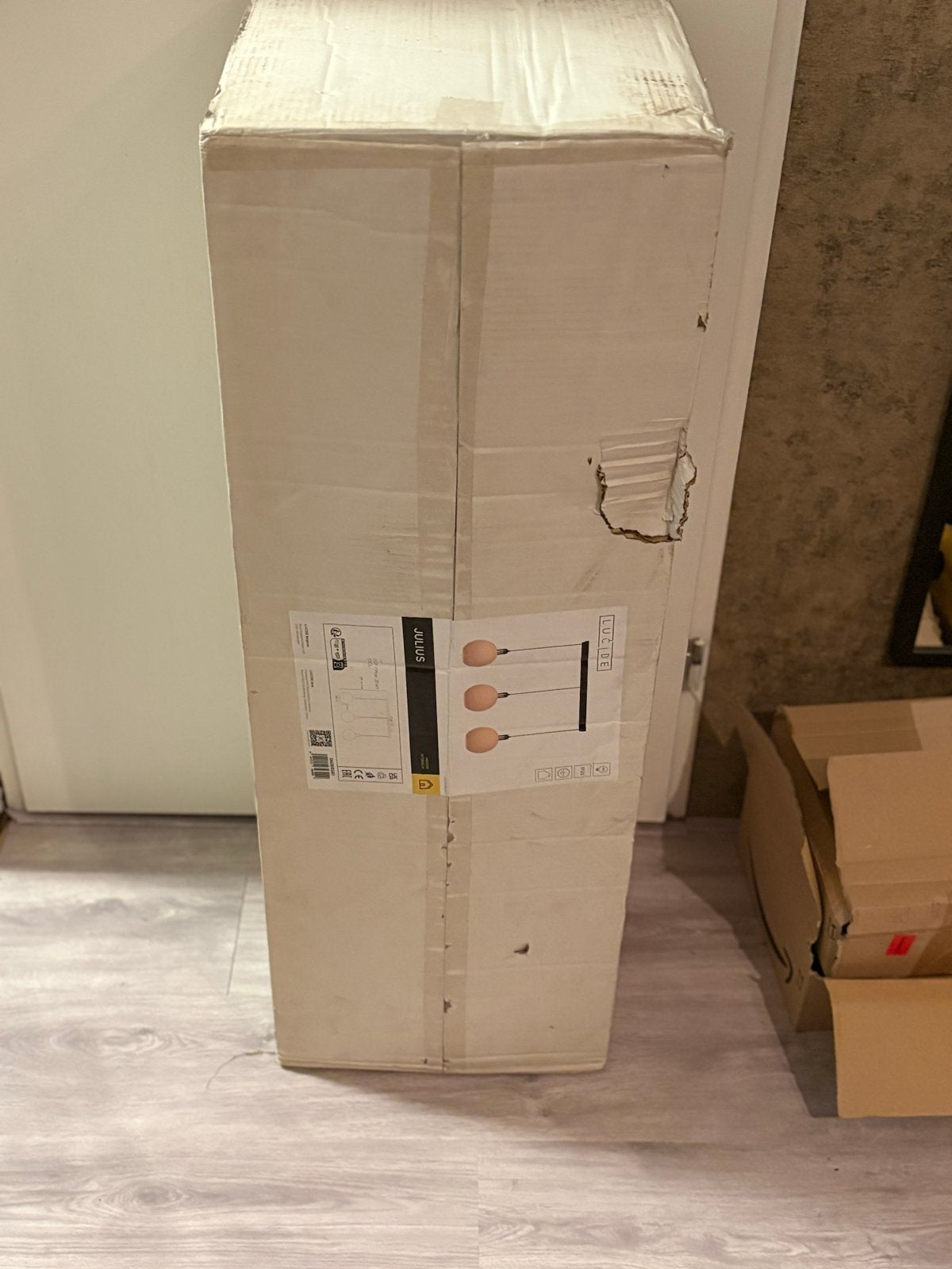 Lucide JULIUS 3-lichts hanglamp (3x E27) nieuw in doos, Huis en Inrichting, Lampen | Hanglampen, Ophalen, Glas