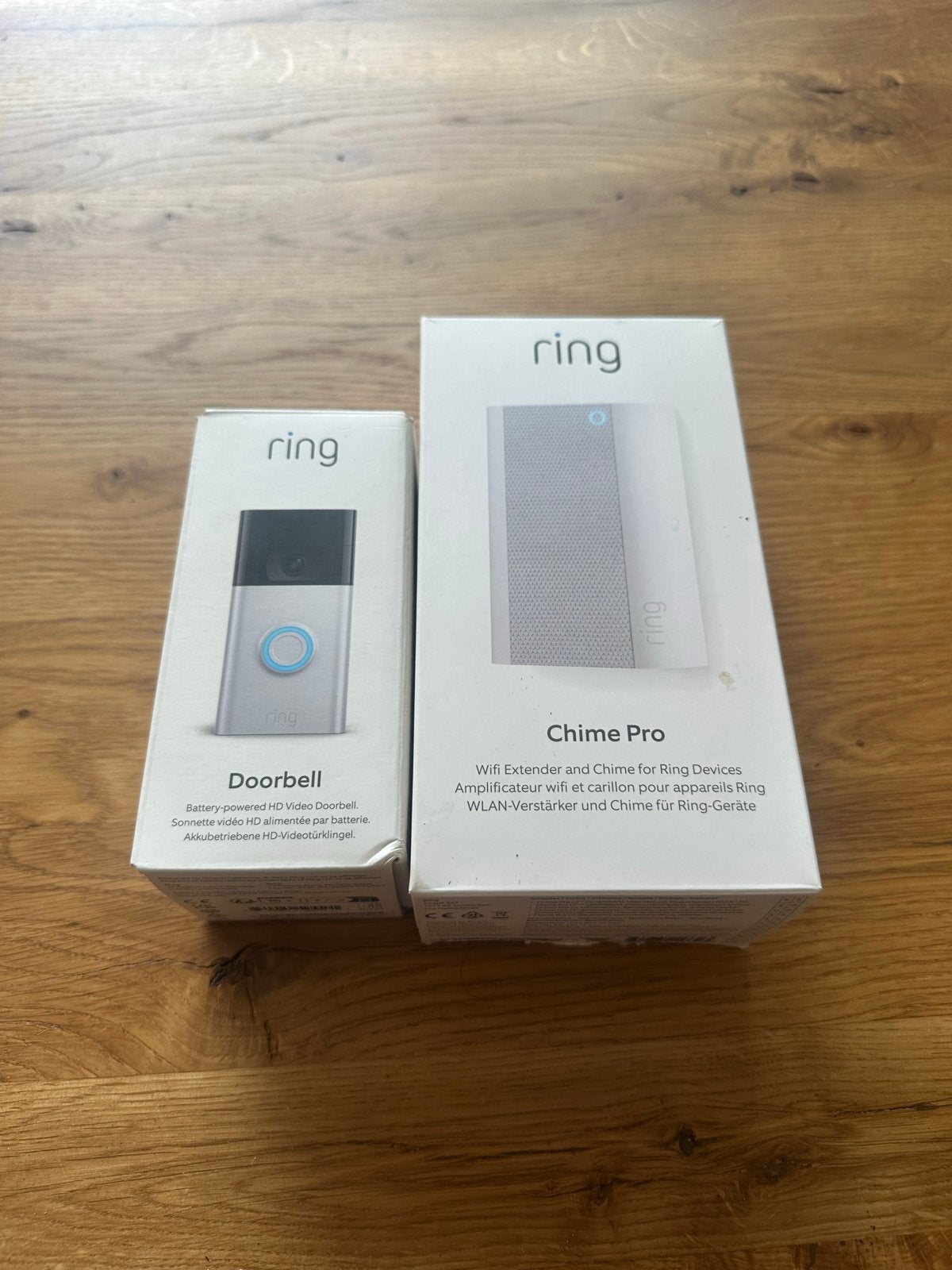 Ring Video Deurbel en Chime Pro Set, Beweging, Ophalen of Verzenden, Zo goed als nieuw, Compleet systeem