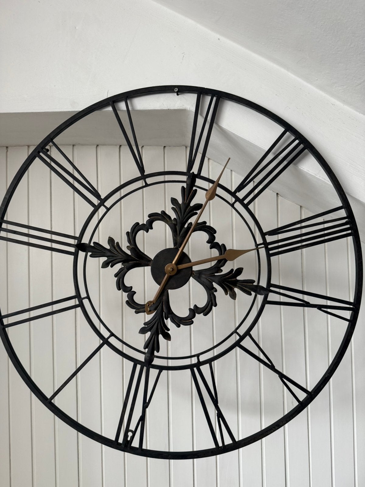 Wandklok industrieel/landelijk, Ophalen, Zo goed als nieuw, Wandklok